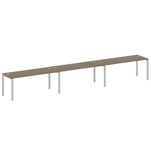 Рабочая станция на 3 раб. места Metal System Style БП.СМ-3.5 5400x720x750 (Вяз/Серый металл)