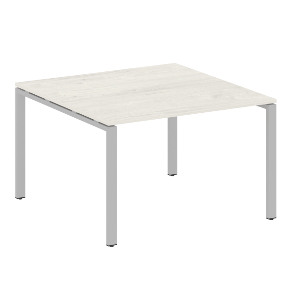 Переговорный стол 1 столешница Metal System Style БП.ПРГ-1.2 1200x1235x750 (Дуб Наварра/Серый металл)