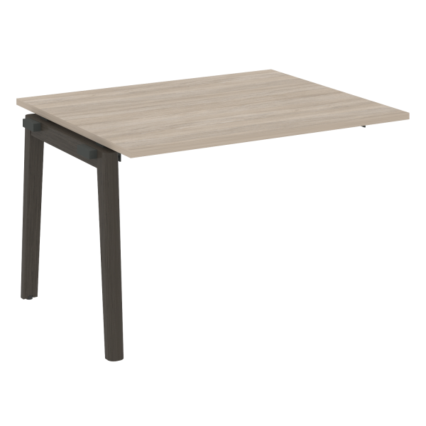 Проходной наборный элемент переговорного стола на деревянных опорах Onix Wood OW.NPRG-2 1180x980x750
