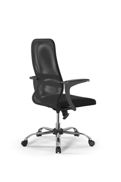 Кресло для руководителя Метта Sit 8 B2-8U - X1+UMF(X1) /Uh00/Wh00/U1mL-b(M09.B21.G20.W01) (Темно-серый | Черный)