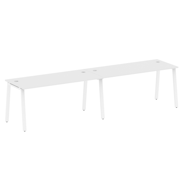 Рабочая станция на 2 рабочих места на А-образном м/к Metal System Style БА.СМ-2.4 3200x720x750