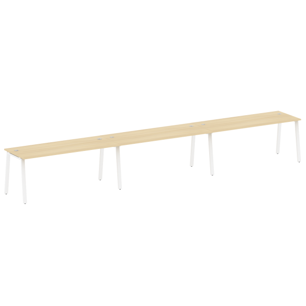 Рабочая станция на 3 рабочих места на А-образном м/к Metal System Style БА.СМ-3.5 5400x720x750