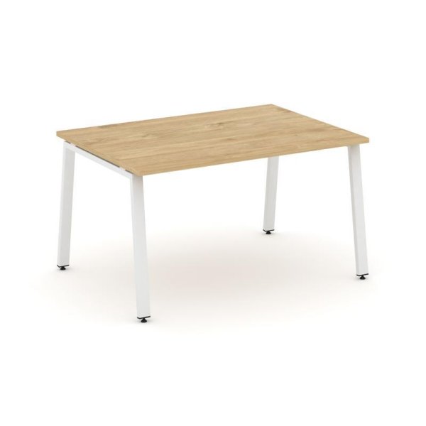 Стол переговорный SN-6A.SPRG-002.3 (1180х980х750) (Тиквуд Светлый/Металл Белый)