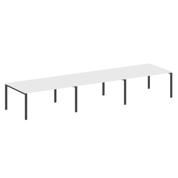 Переговорный стол 3 столешницы Metal System Style БП.ПРГ-3.4 4800x1235x750