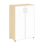 Шкаф для документов со стеклом белым LT.ST-2.4 R white