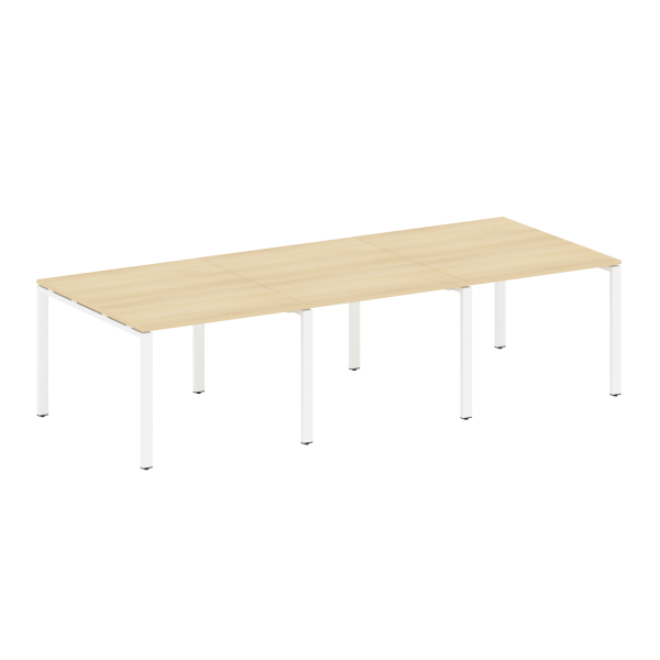 Переговорный стол 3 столешницы Metal System Style БП.ПРГ-3.1 3000x1235x750