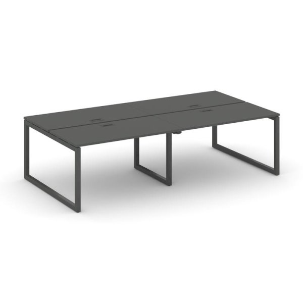 Рабочая станция 2-х сторонняя SN-5O.DRS-034 (3160х1232х750) (Антрацит/Металл Антрацит)