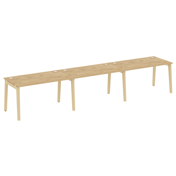 Рабочая станция на деревянных опорах Onix Wood OW.RS-3.3.8 4140x800x750