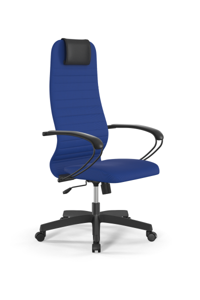 Кресло для руководителя Метта Sit 8 B1-10K - UMF(X1) /Uh02/Wh00/K1bL(M09.B02.G15.W01) (Синий)