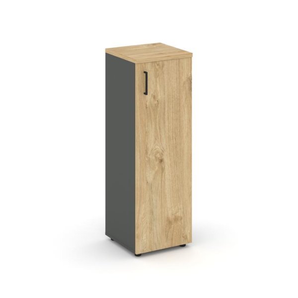 Шкаф средний узкий SN.STU-204(R) (400х400х1203) (Антрацит/Тиквуд Светлый)