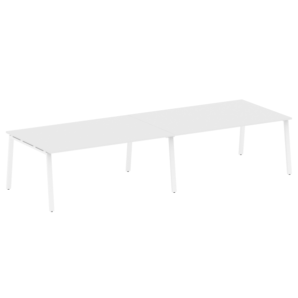 Стол для переговоров (2 столешницы) на А-образном м/к Metal System Style БА.ПРГ-2.5 3600x1235x750