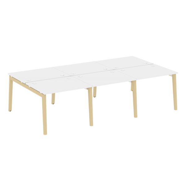 Рабочая станция на деревянных опорах Onix Wood OW.D.RS-6.1.8 2940x1635x750