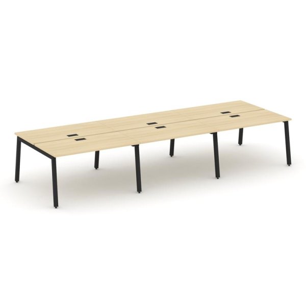 Рабочая станция 2-х сторонняя SN-5A.DRS-062 (3540х1232х750) (Акация Лорка/Металл Черный)