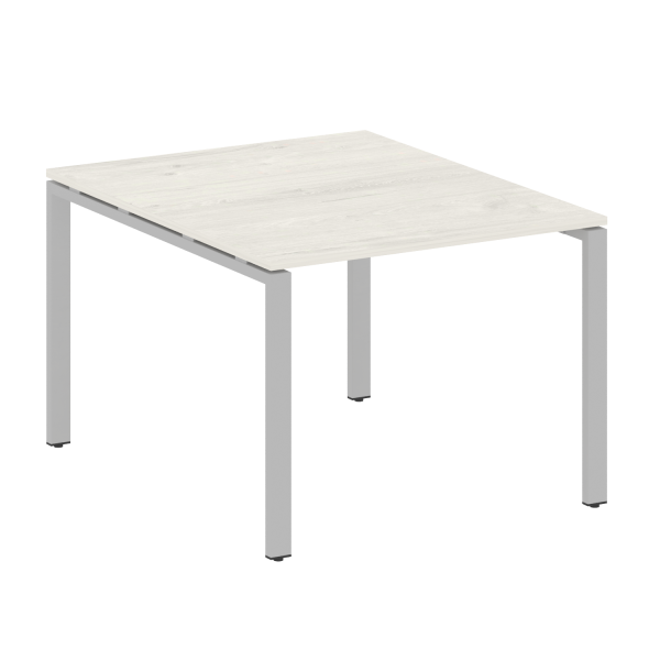 Переговорный стол 1 столешница Metal System Style БП.ПРГ-1.1 1000x1235x750 (Дуб Наварра/Серый металл)