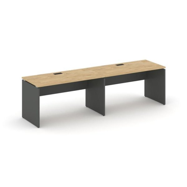 Рабочая станция 1 сторонняя SN-D.ORS-004 (3160х600х750) (Тиквуд Светлый/Антрацит)