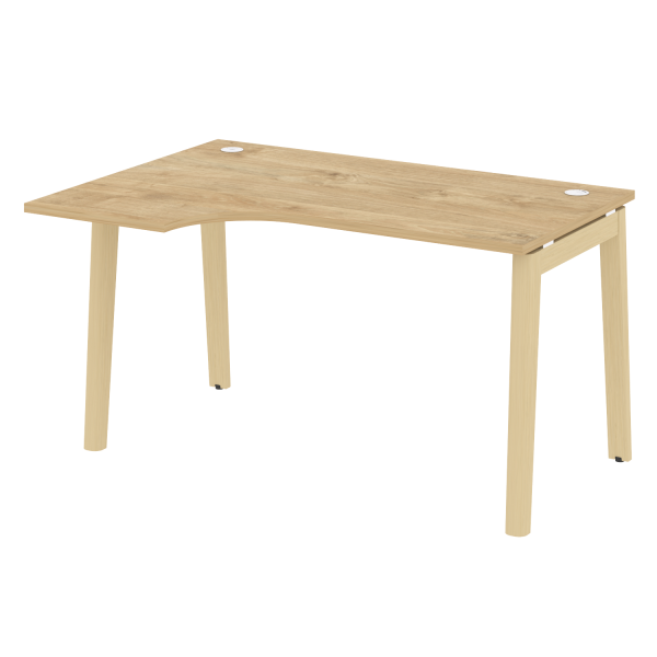 Стол эргономичный левый на деревянных опорах Onix Wood OW.SA-2L 1380x980x750